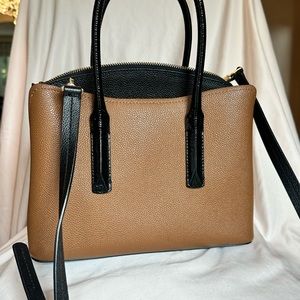 Kate Spade NY leather and hide print bag
